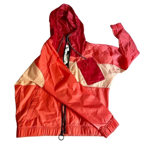 REEBOX windbreakers Women Oversized French Terry Full-Zip Hoodie Red… - Picture 12 of 16